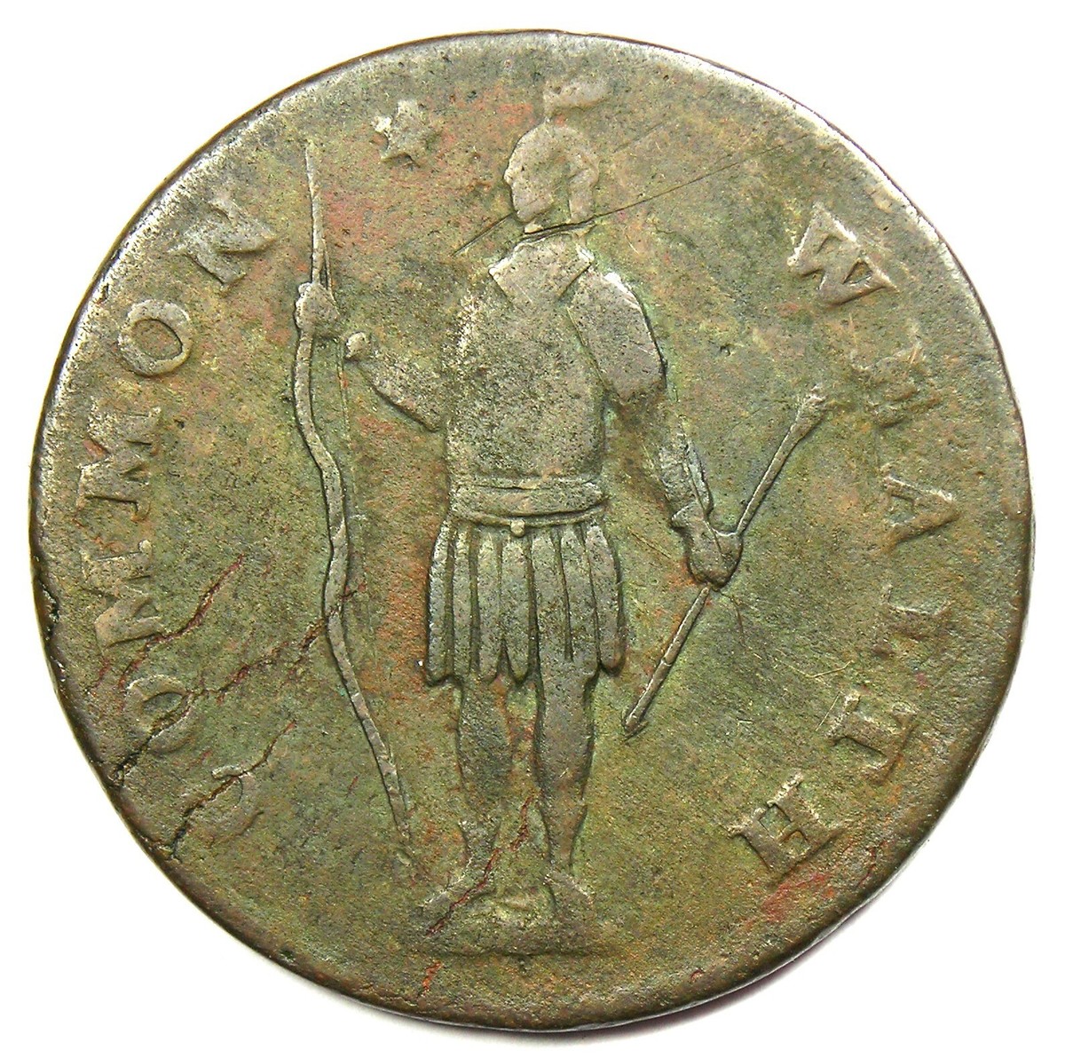1788 Massachusetts Cent Colonial Copper Coin 1C - Rare Early