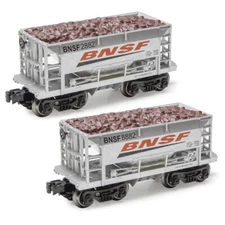 O Gauge 2-Piece Ore Cars - BNSF - New Item - Never Ran - Free Shipping