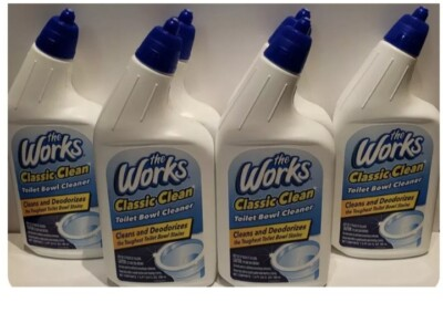 #ad Lot Of 6 Toilet Bowl Cleaner The Works 24 fl oz x 6 Bottles Fast Shipping $29.50