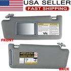 Gray Driver Side Sun Visor w/ Mirror For Toyota Tacoma 2005-2015 74320-04181-B1