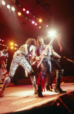 Kiss Performing Live At Essen 1983 Old Music Photo
