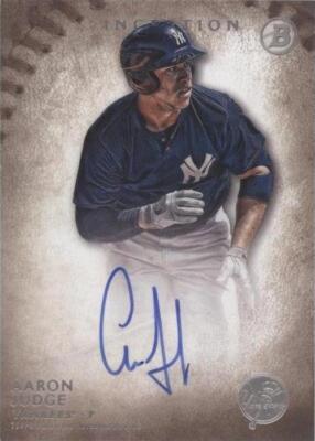 Aaron Judge auto 2015 直筆サイン Inception 2015 Bowman Inception - Aaron Judge #PA-AJ for sale | eBay