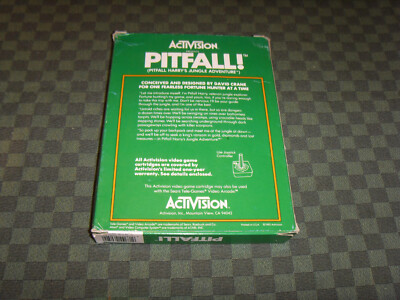 1982-12 : PITFALL PAL / SECAM Atari 2600 VCS boite notice