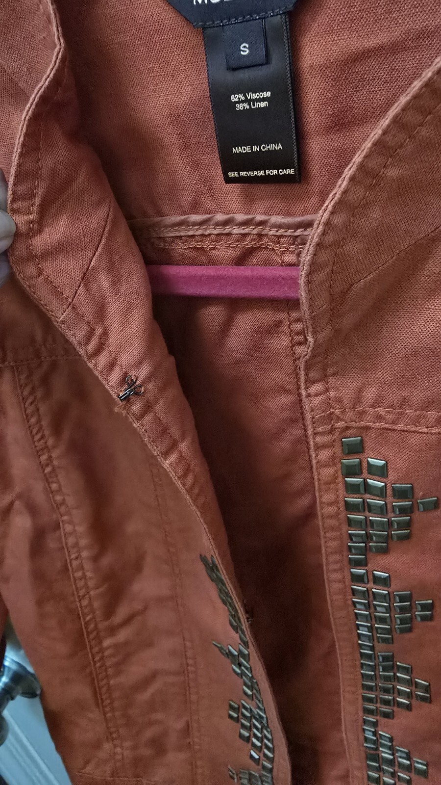 Multiples Burnt Orange Lightweight Jacket-Size Sm… - image 13