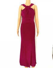 NEW! ELIZA J WOMEN's Long Gown Fuchsia Sleeveless Dress Size 6