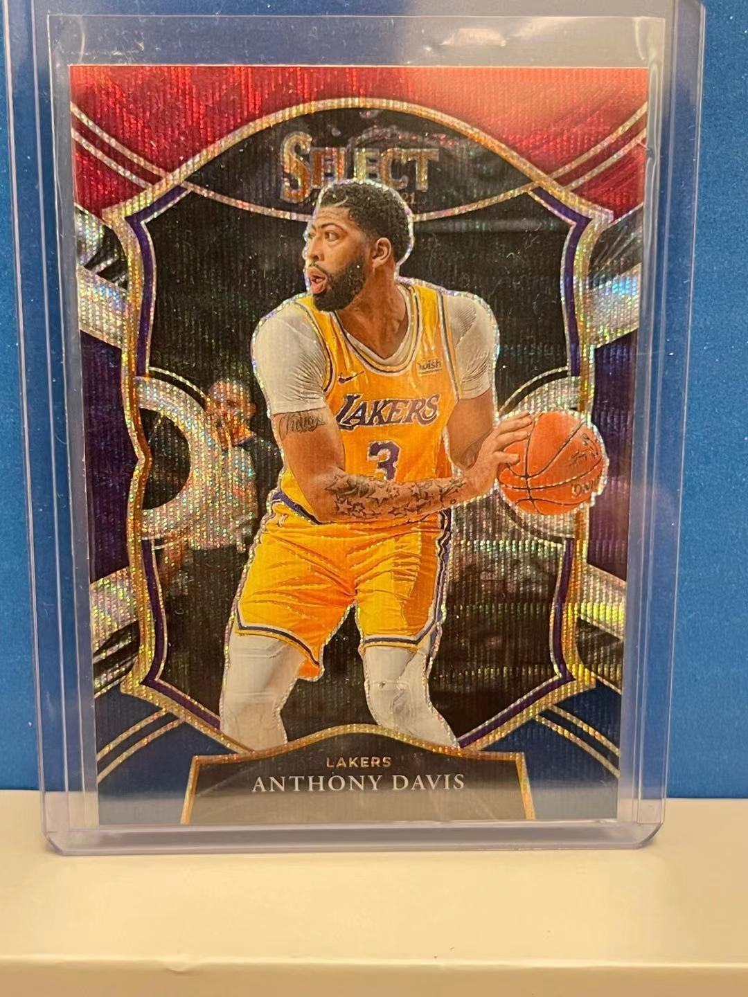2020-21 Panini Select Basketball Concourse Asia Tmall Red Wave Anthony Davis #45