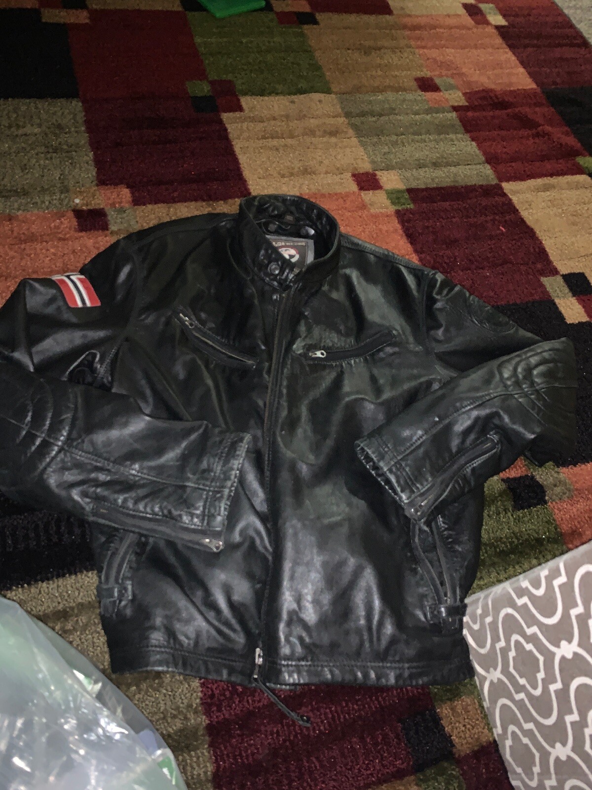 napapijri leather jackets