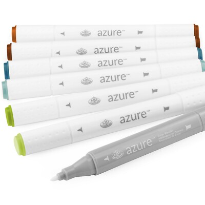 Royal & Langnickel Azure Künstler Marker Doppel Spitze Trail Set Von 6