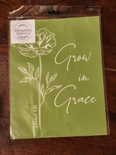 Magnolia Design Co Adhesive Reusable Silkscreen Stencil ✝️ Grow  In Grace ✝️