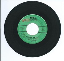 1962 ROD MCKUEN "OLIVER TWIST" 45 rpm 7"