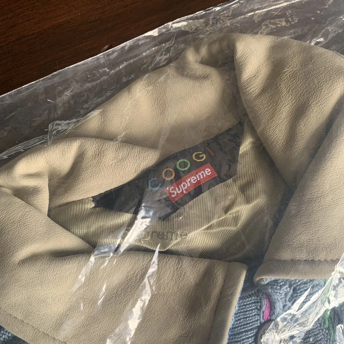 Supreme x Coogi Trucker Jacket Blue Size Medium Box Logo BRAND NEW