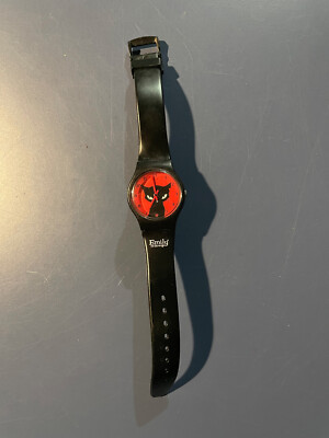 Emily the Strange Sabbath Cat Watch Women's Plastic Band Cosmic Debris
