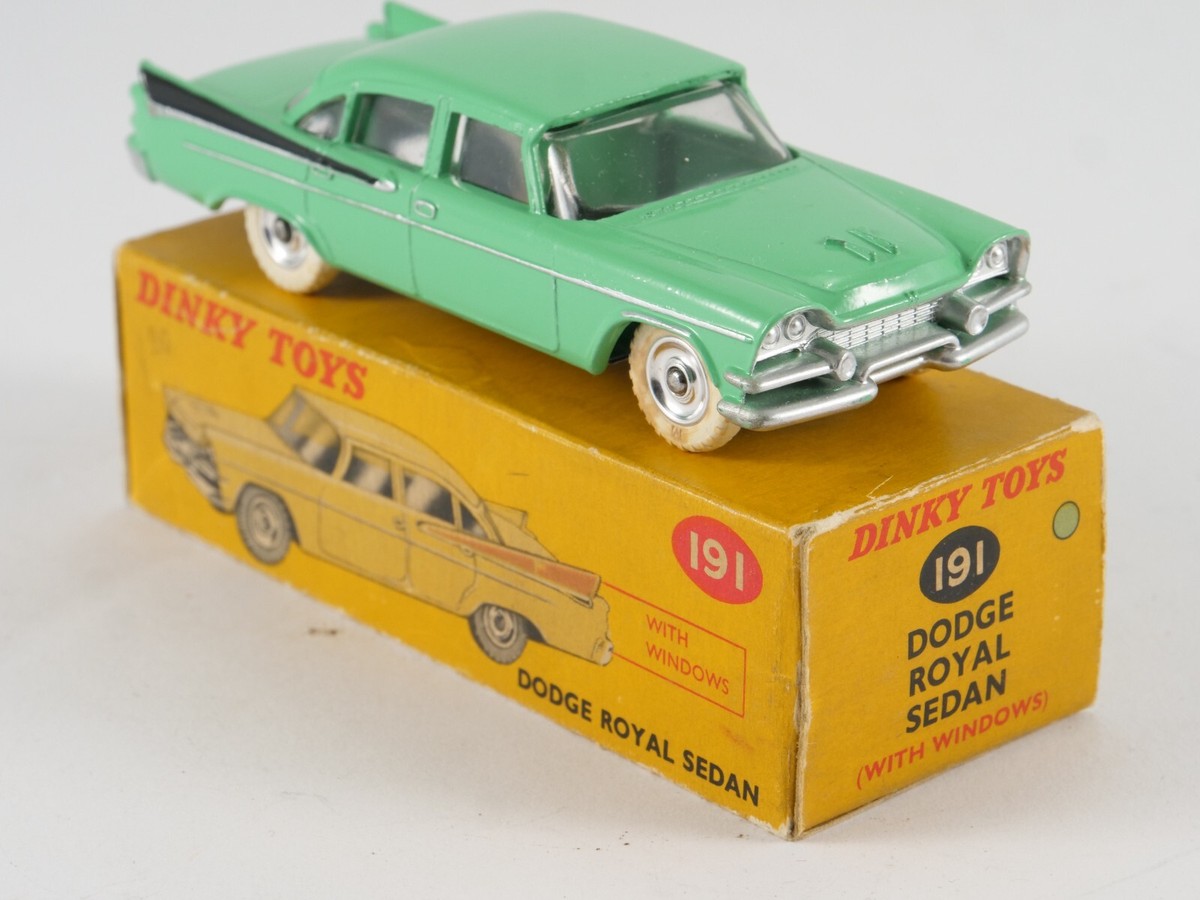 Dinky Toys; A diecast model of a Dodge Royal Sedan car No.191, boxed, together with a Holden Special