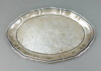 Lutz & Weiss German Antique 835 Silver Oval Serving Platter Lutz & Weiss German Antique 835 Silver Oval Serving Platter