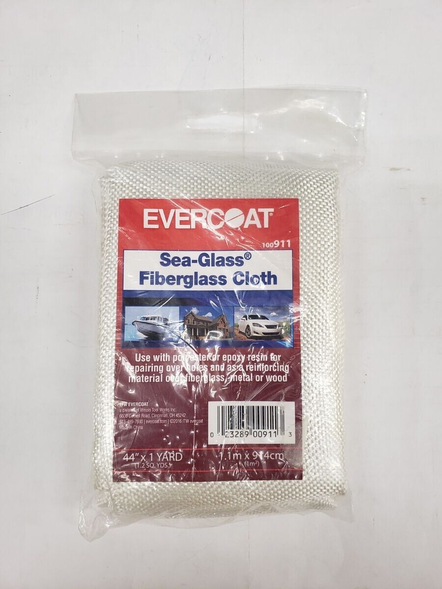 Evercoat 100911 SeaGlass Fiberglass Cloth 44" x 1 yds. Package eBay