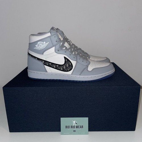 Authentic Air Dior 1 High OG Grey - UK 9.5 (US 10.5, EU 44.5) | eBay