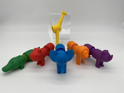 Lot of SMARTMAX My First Safari Animal Magnetic Toys Elephant Lion Hippo  Rhino