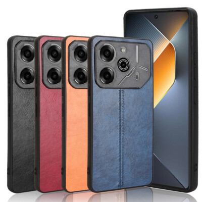 For Tecno Pova 6 Pro 5G, Shockproof Luxury Comfortable PU Leather Case Cover