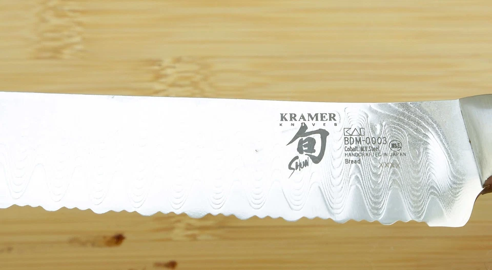 Cuchillo para pan KAI SHUN BOB KRAMER 10 1/4 pulgadas BDM0003 cobalto MV acero Japón BLEM Foto 2 de 4