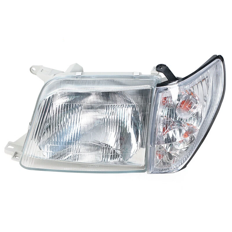 1 Juego Faros VIDRIO Para Toyota LAND CRUISER PRADO LC90 1996 1997-2002 Faros Foto 3 de 4