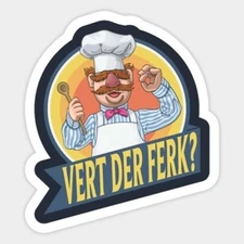 Vert Der Ferk Vinyl Die Cut Sticker