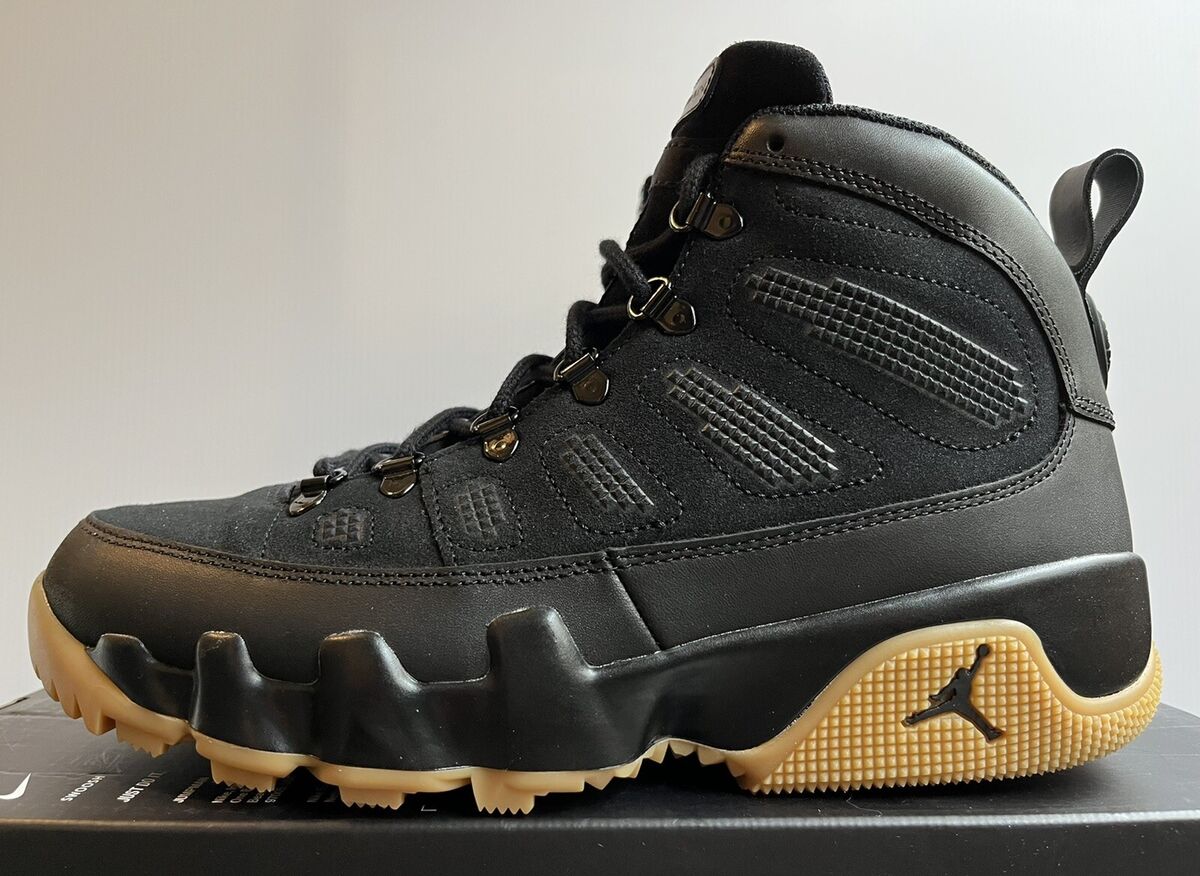 Nike Air Jordan 9 Retro Boot NRG Black Gum Light Brown Nike Air Jordan 9 Retro Boot NRG Black Gum Light Brown