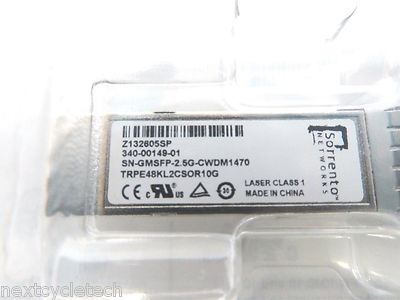 Sorrento Oplink TRPE48KL2CSOR10G 2.5Gb Multi-protocol 80km CWDM SFP Transceiver