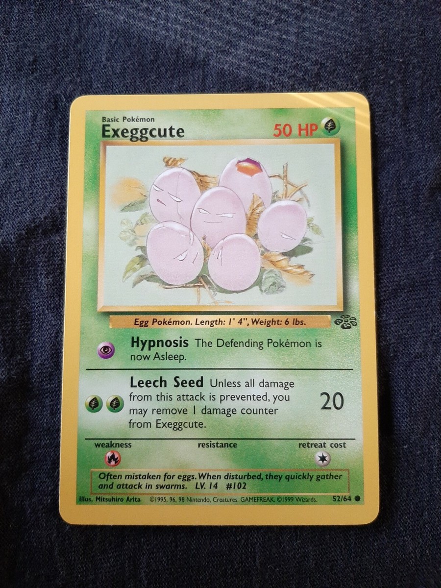 EXEGGCUTE - Jungle - 52/64 - Common - Pokemon Card - Unlimited Edition NM | eBay EXEGGCUTE - Jungle - 52/64 - Common - Pokemon Card - Unlimited Edition NM | eBay