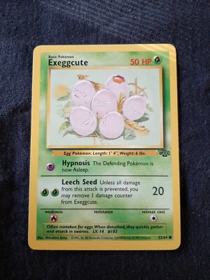 1995 exeggcute pokemon card Exeggcute - Jungle (Unlimited) [COMMON]