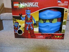 Costume Lego Ninjago Ninja Red Blue Girl toy small New Box Mask gloves cape 4-6