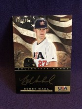 2012 PANINI USA BOBBY WAHL RC AUTO 055/100 *COLLEGIATE MARKS*