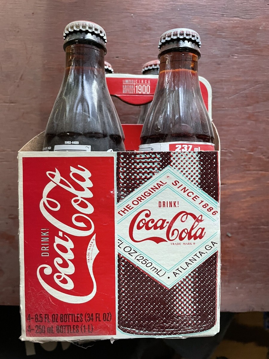 Vintage Coca-Cola 4pack 8.5 Bottles, Pepsi Bottle, Squirt