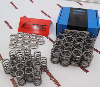 Supertech 85lb Dual Valve Springs & TRC Titanium Retainers For