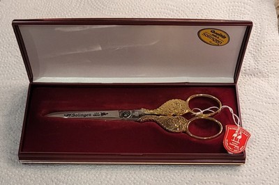 ROBERT KLAAS 6'' Rose Handled Original Solingen Scissors New In Case W/tag UM1900