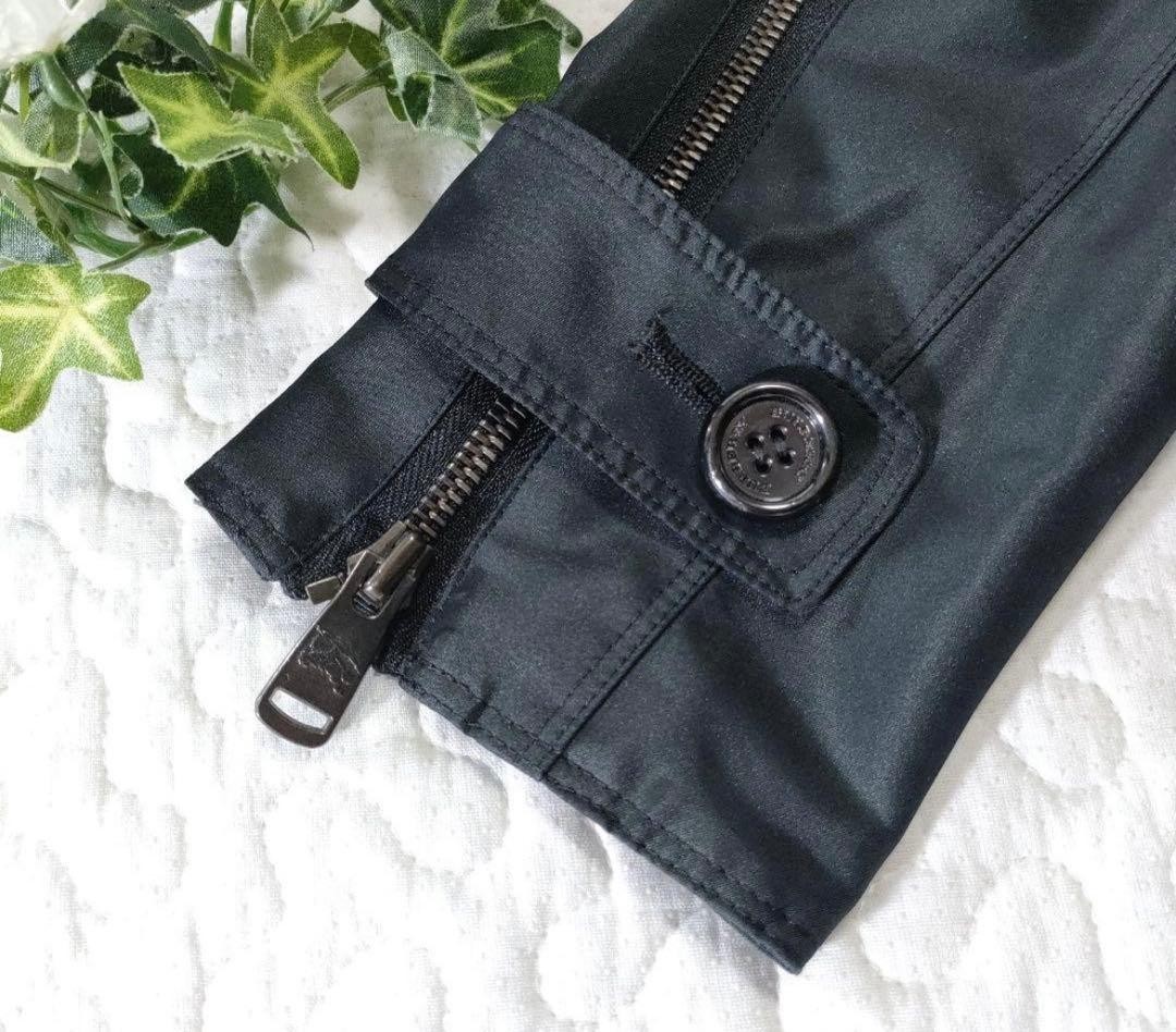 Burberry London Trench Coat Black Wool L US 12 40in (103cm) Excellent thumbnail 12