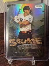 2025 Topps Stadium Club Savage Sluggers Rainbow Wyatt Langford Texas Rangers