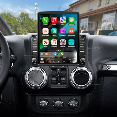 Apple Carplay For 2005-2010 Jeep Wrangler JK Radio Android 13 GPS NAVI WIFI +CAM