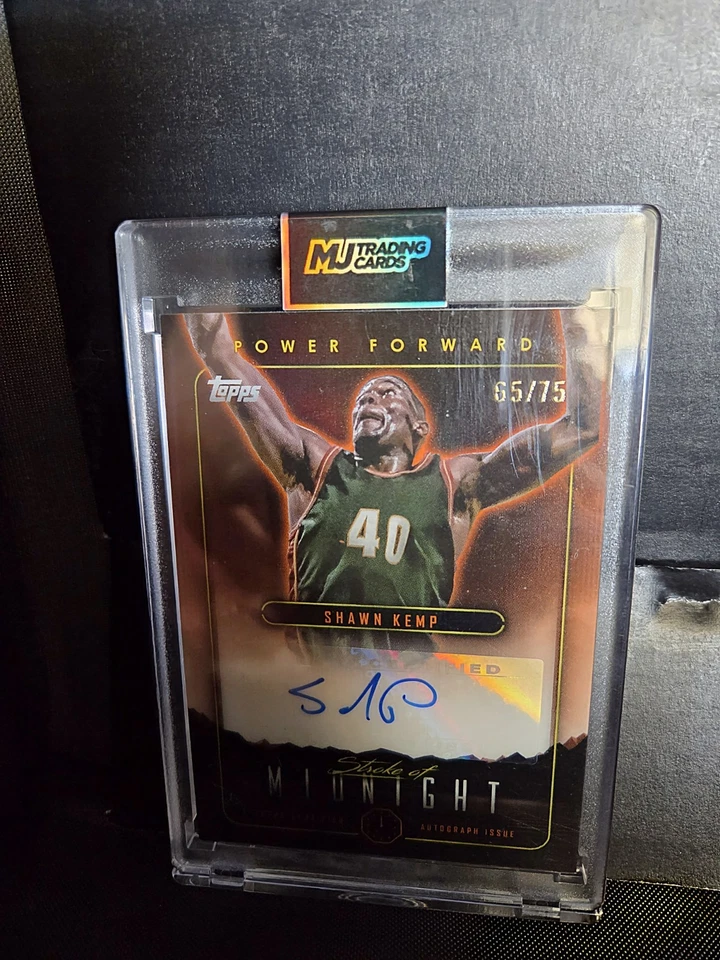 2023-24 Topps Midnight Stroke of Dusk /75 Shawn Kemp #SMA-SK Auto - image 4 of 4