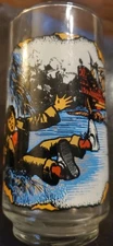 VTG The GOONIES 1985 Data On The Waterslide Collector Glass.