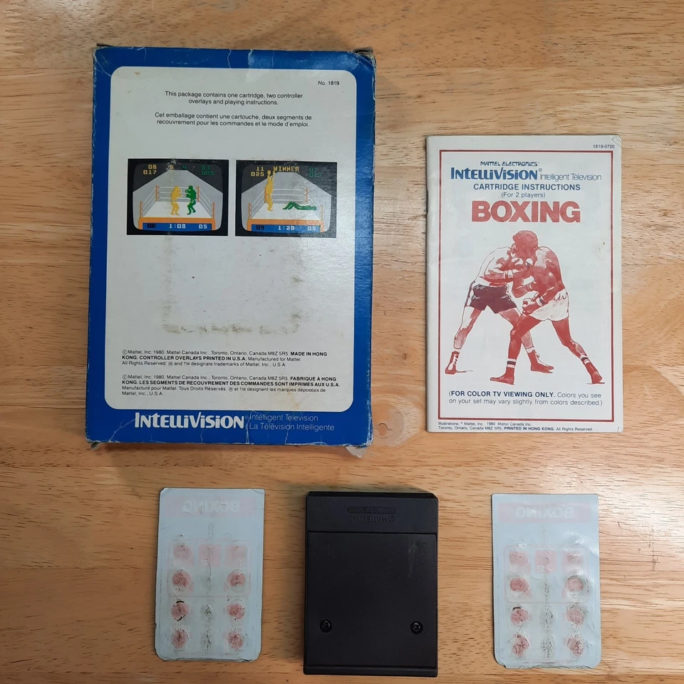 Vintage 80s Mattel Electronics Intellivision Boxing Game 1980 Complete In Box - Image 3 of 4