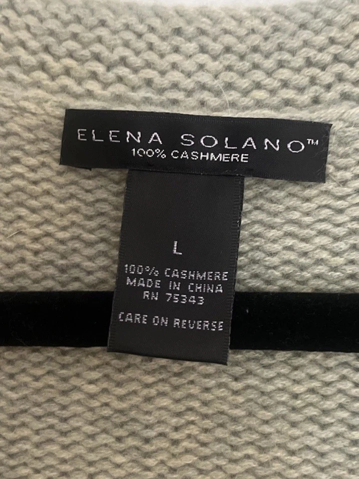 Cárdigan Chaqueta Suéter Elena Solano Para Mujer Cachemira Verde Menta Botón Usado en Excelente Condición m1 Foto 3 de 4