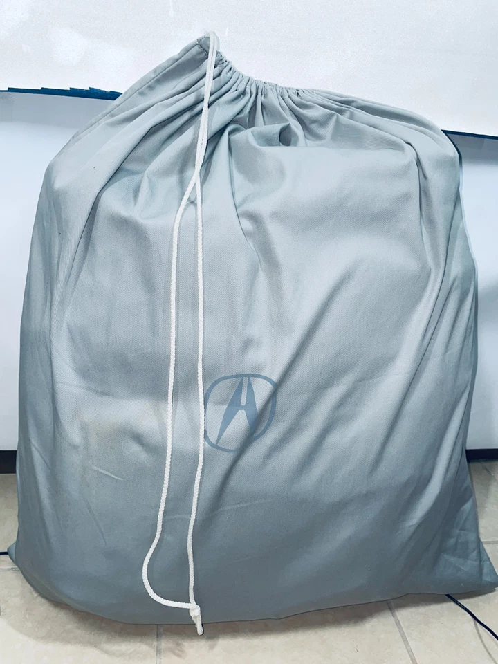 Capa de carro Acura TL original do fabricante para modelo 2009 cinza prata com bolsa de cordão - Imagem 3 de 4