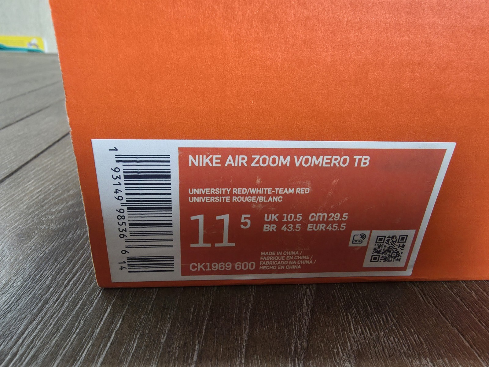 Nike Air Zoom Vomero 14 TB Team Red White CK1969-600 Size 11.5 thumbnail 13