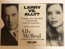 All McBeal Tv Series Vintage Print Ad Calista Flockhart Robert Downey Jr Tpa15