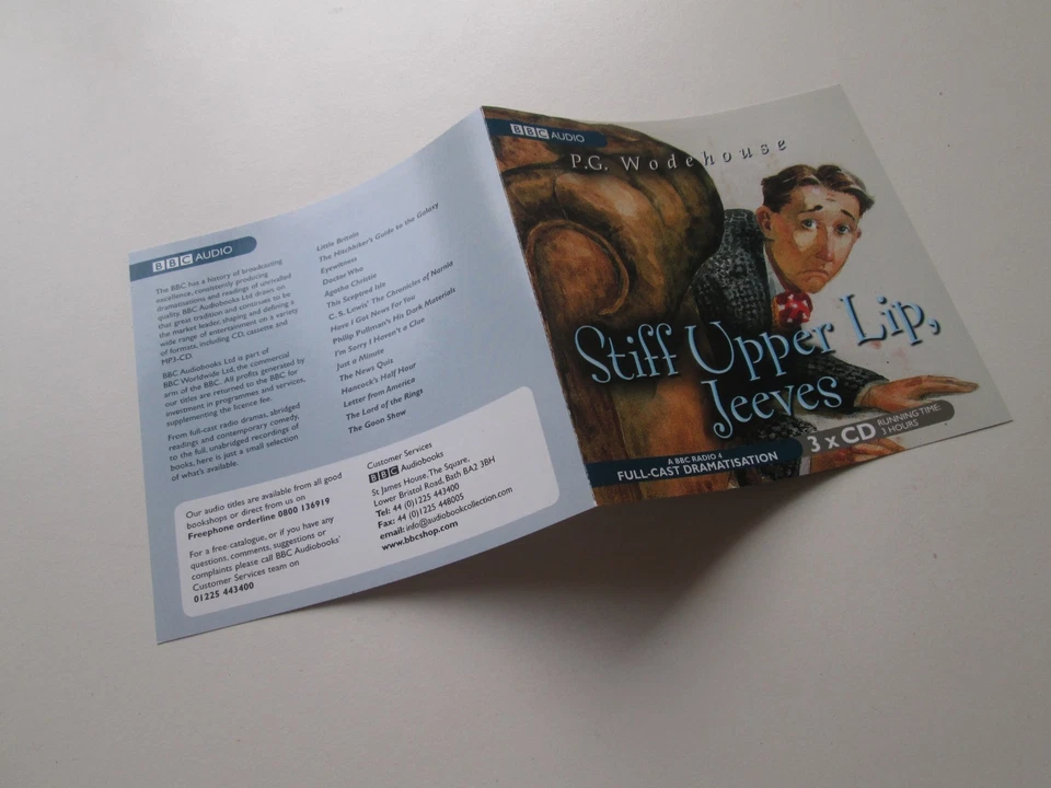 P. G. Wodehouse 3CD BBC Box - Stiff Upper Lip, Jeeves - Hordern & Richard Briers - Image 4 of 4