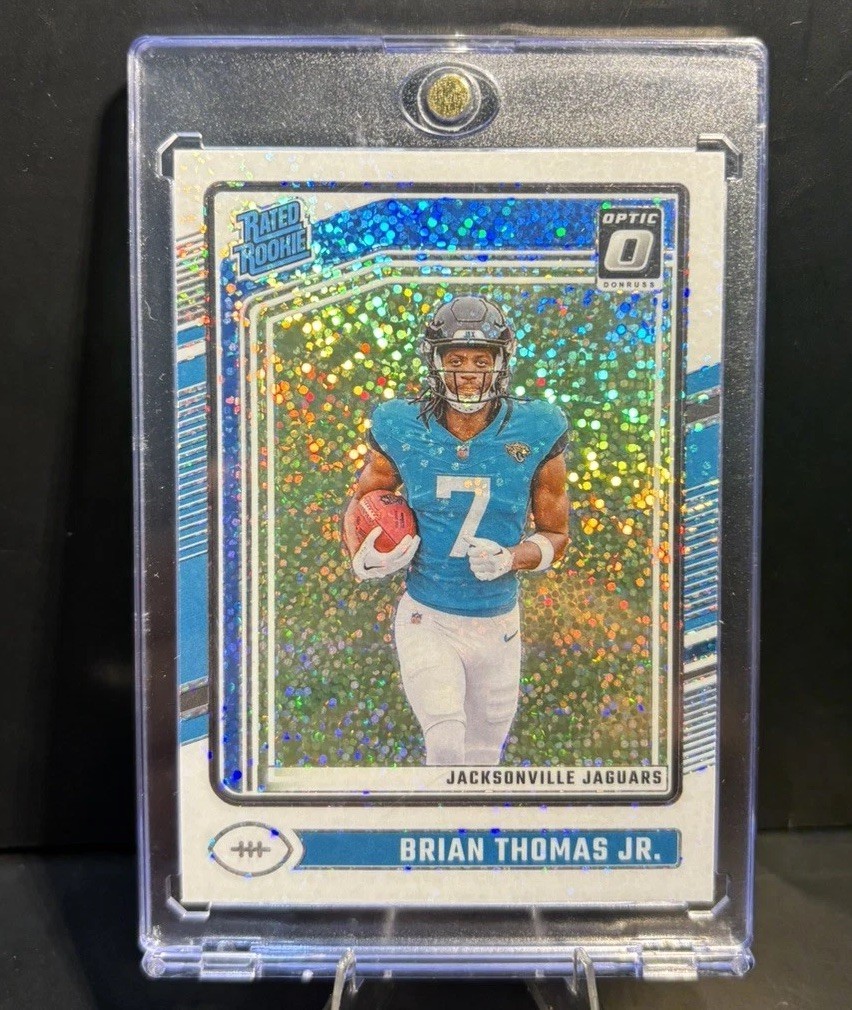 2024 Panini Donruss Optic Brian Thomas JR. #214 White Sparkle Rookie Jaguars RC
