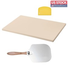 Pizza Stone, 20 x 14 x 0.6 in, Heat-Resistant up to 1450℉, Large Baking Stone