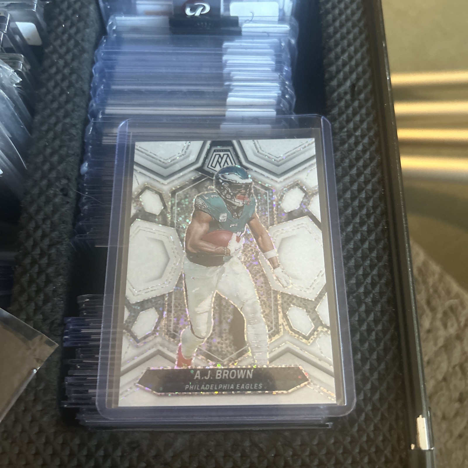 2024 Panini Mosaic A.J. Brown White Sparkle Prizm SSP #178 Eagles