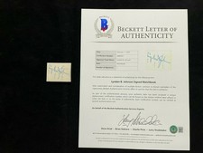 President Lyndon B. Johnson Signed Autographed Matchbook BECKETT BAS LOA