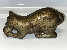 CAST IRON "CAT WITH BALL" STILL BANK MADE BY MADE BY A.C. WILLIAMS